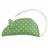 Green Dotty Catnip Mouse | Cat Toy